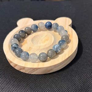 Blue Strawberry Quartz Beaded Bracelet
